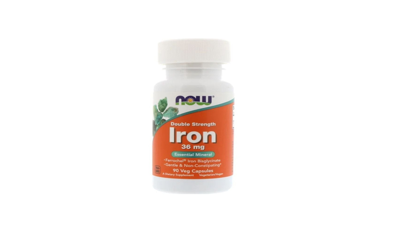 อาหารเสริมธาตุเหล็ก Now Foods Double Strengt Iron 36 mg