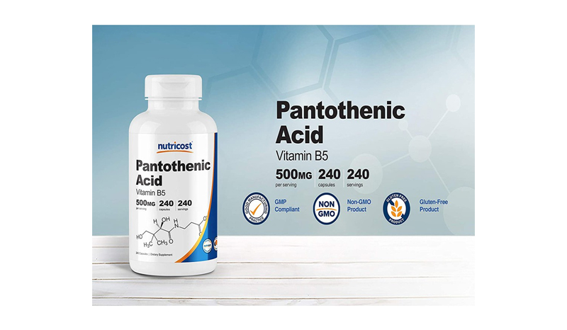 Pantothenic Acid 500 mg 240 VegCaps (Nutricost®) วิตามินบี 5