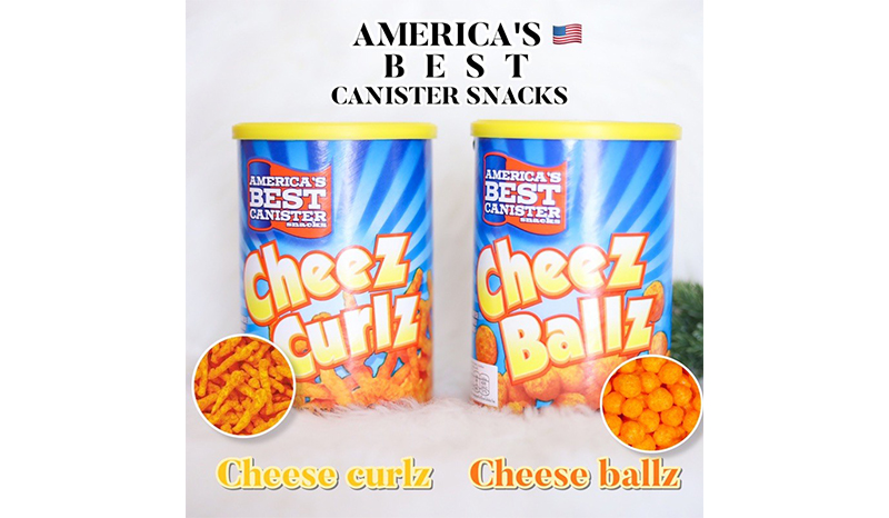 America's Best Canister Snacks ขนมทอดกรอบรสชีส 