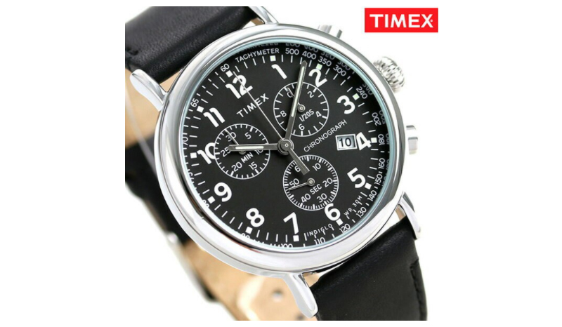 Timex TM-TW2T21100 Standard นาฬิกาข้อมือผู้ชาย สีดำ