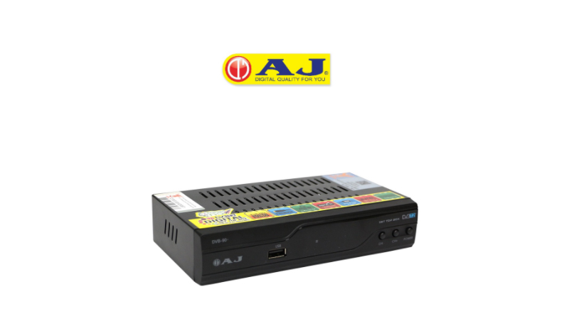 AJ (เอเจ): กล่องรับสัญญาณดิจิตอล รุ่น DVB-90 (OS)
