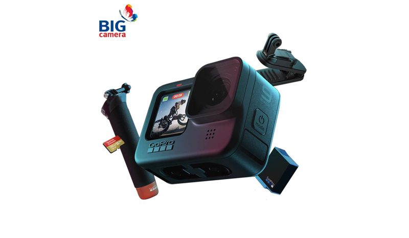 GoPro กล้องแนะนำสำหรับถ่าย Vlog รุ่น Hero 9 Black Retail Bundle