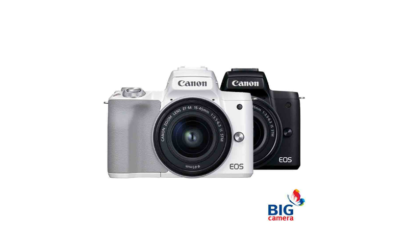 Canon กล้องแนะนำสำหรับถ่าย Vlog รุ่น EOS M50 Mark II 