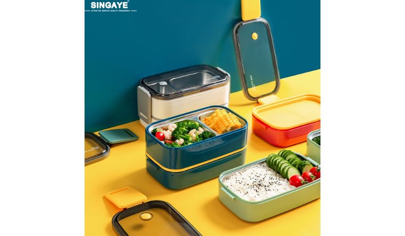 Singaye ชุดกล่องข้าวเบนโตะ แบบ 1 และ 2 ชั้น