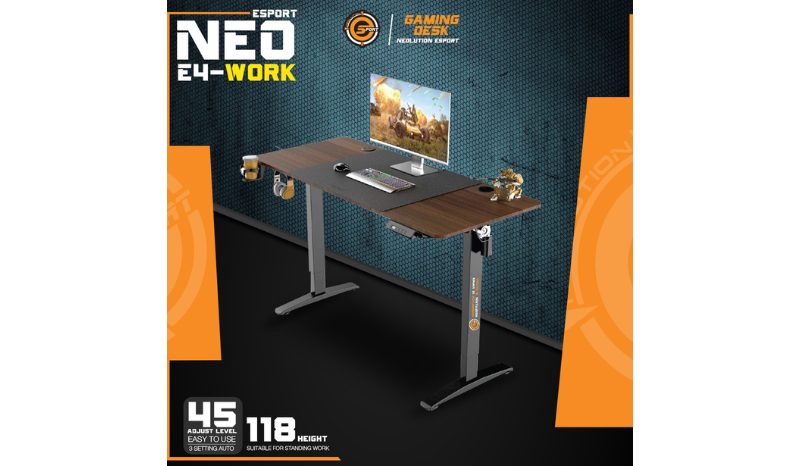 โต๊ะปรับระดับไฟฟ้า Neolution E-Sport Gaming Desk รุ่น E4WORK