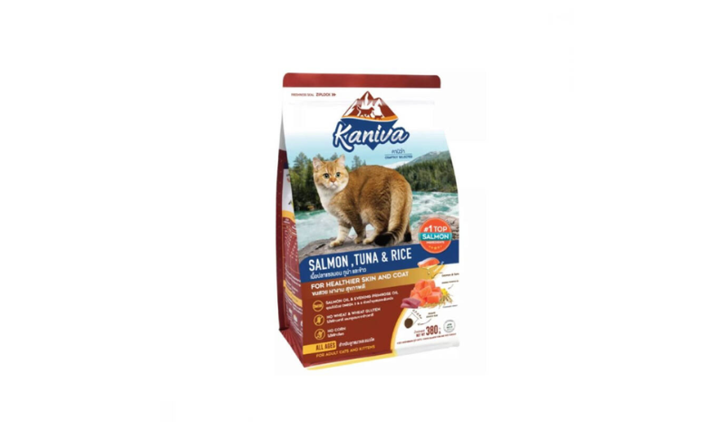 Kaniva-Salmon อาหารเม็ดแมว สูตรปลาแซลมอน ทูน่า และข้าว 