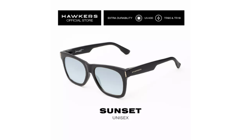 แว่นตกปลายี่ห้อ HAWKERS รุ่น Carbon Black Silver SUNSET