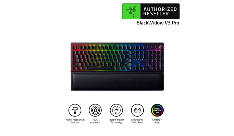 Razer BlackWidow V3 Pro Wireless Full-height Mechanical Gaming Keyboard