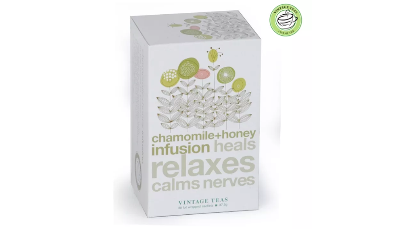 Vintage Teas Chamomile Infusion Aromatic Herbal Flavor