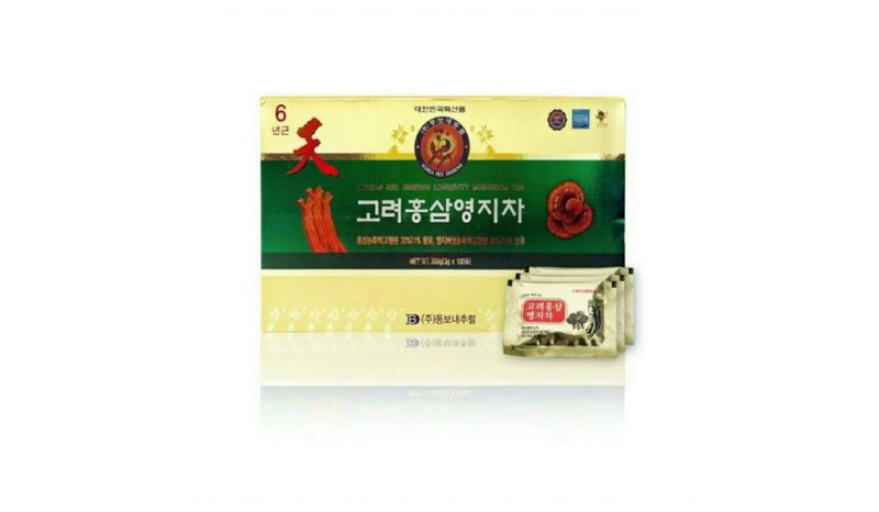 ชาโสมเห็ดหลินจือ Korean Red Ginseng Longevity Mushroom Tea