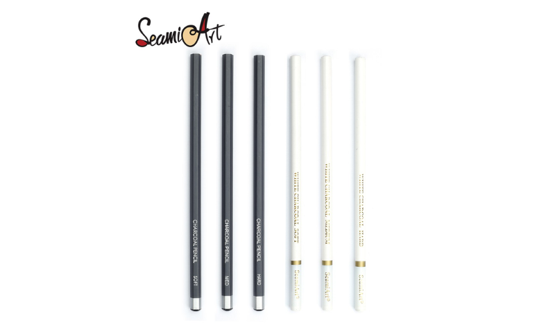 Seamiart Charcoal Pencil (Black /White) 