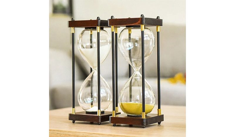 ตัวจับเวลา Creative Tiezhu Retro นาฬิกาทราย 30/60 นาทีนาฬิกาทรายนาฬิกาจับเวลาของขวัญวันเกิด 