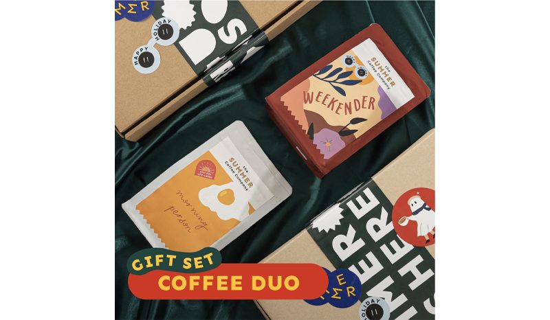 Summer Gift set Coffee Duo Set lกล่องของขวัญคริสต์มาส ปีใหม่ กิฟเซ็ตกาแฟ