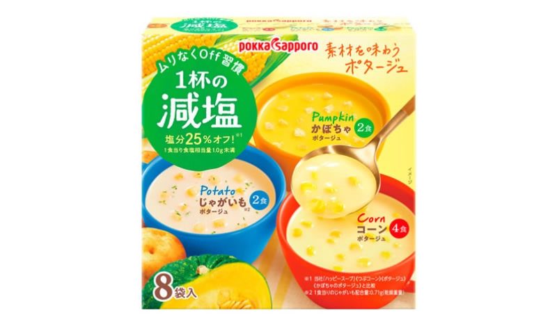 POKKA SAPPORO ซุปข้าวโพดสำเร็จรูป ซุปข้าวโพด ชงในน้ำร้อน ซุปจากญี่ปุ่น