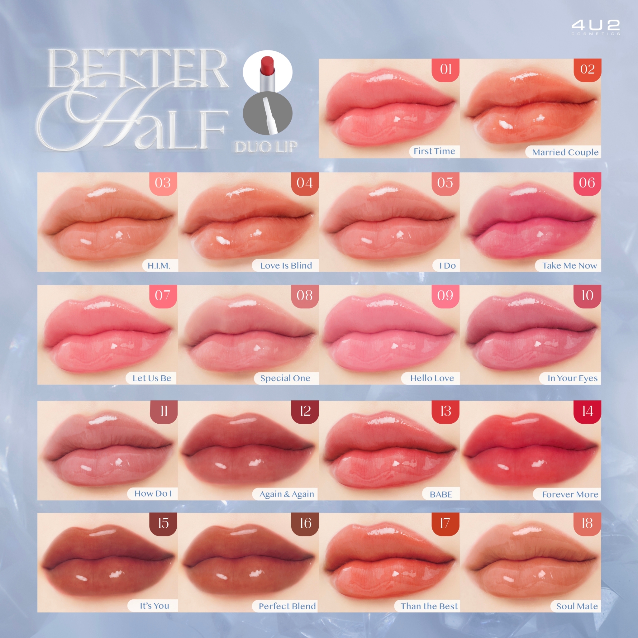 img 2 ผลิตภัณฑ์และคุณสมบัติ 4U2 BETTER HALF DUO LIP